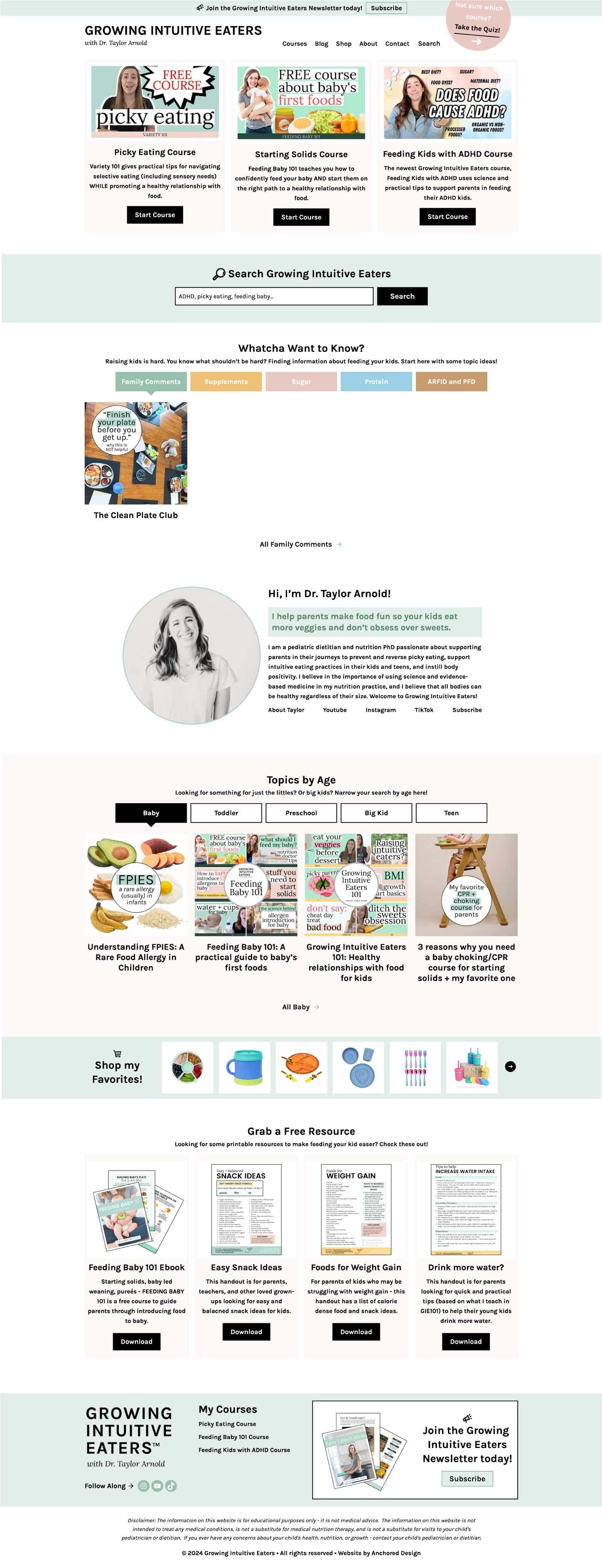 Growing Intuitive Eaters - Home