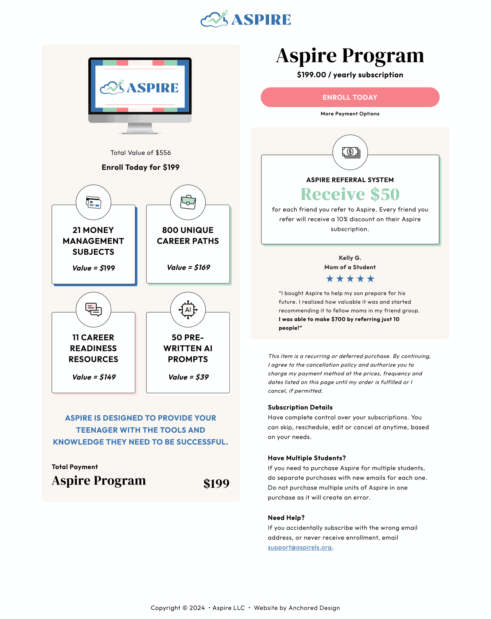 Aspirels - Product Page